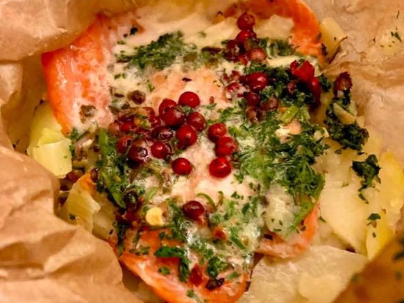 fischzucht_bremgarten_rezepte_Forelle_en_Papillote_roter_pfeffer_fischkochkurs